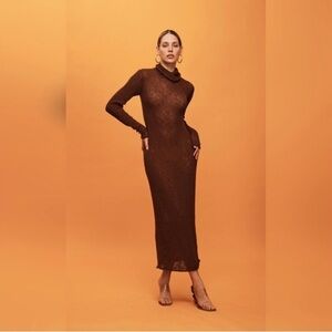 Savannah morrow Gigi knit turtleneck dress Size small. NWT